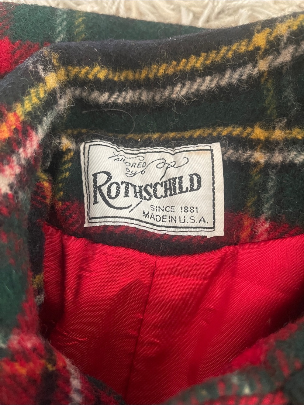 Vintage Rothschild Wool Coat size 4 - Picture 4 of 5